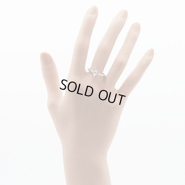 PT950 ダイアイリリング 0.318ct 4.20g　装着イメージ