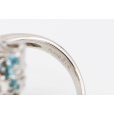 PT900 マルチオパールトルマリンダイアイリリング 2.12ct 0.31ct 0.06ct 11.00g　刻印