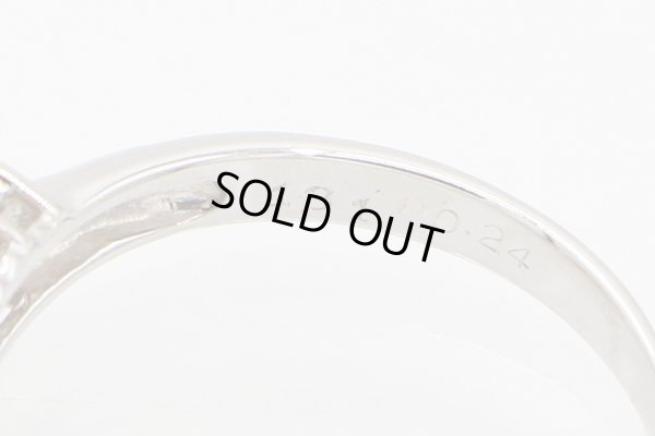 PT900 スペサルティンガーネットダイアイリリング 1.31ct 0.24ct 3.80g　刻印(2)