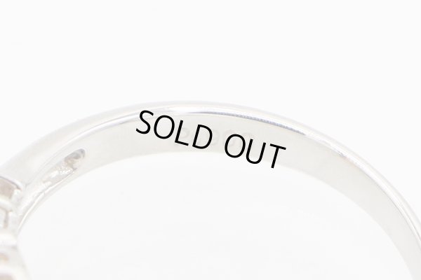 PT900 スペサルティンガーネットダイアイリリング 1.31ct 0.24ct 3.80g　刻印