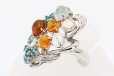 PT900 マルチオパールトルマリンダイアイリリング 2.12ct 0.31ct 0.06ct 11.00g　サイド