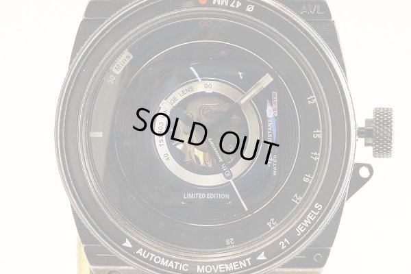 タックス　ヴィンテージレンズ２　ＴＳ１８０３Ｋ　黒文字盤　１０周年限定　表面