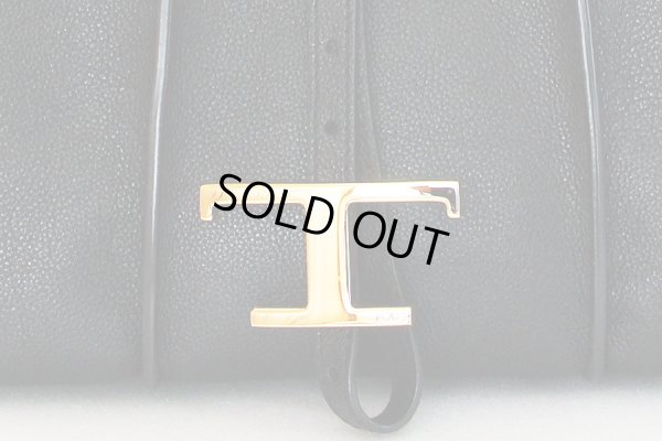 トッズ Tタイムレス レザー ショッピングバック ミニ ブラック 表面拡大