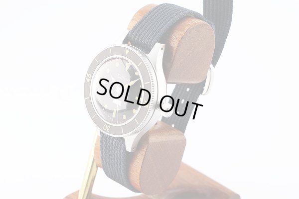 ブローバ　ミルシップ　Ｗ２１８１　サブマーシブル　黒文字盤　サイド