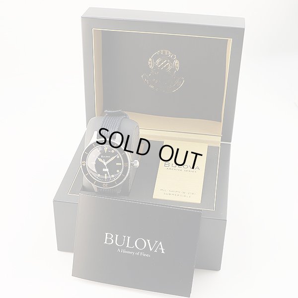 ブローバ　ミルシップ　Ｗ２１８１　サブマーシブル　黒文字盤　箱・保証書