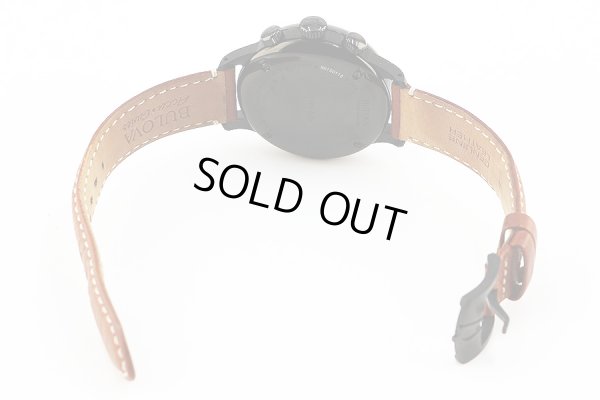 ブローバ　タイプＡ－１５　黒文字盤　革ベルト