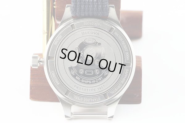 ブローバ　ミルシップ　Ｗ２１８１　サブマーシブル　黒文字盤　裏面拡大