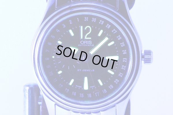 オリス　ポインターデイト　６４４．７４７６　黒文字盤　ライト