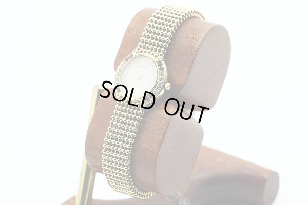 クレドール　２Ｆ７０－５９１０　シェル文字盤　ルビーＤベゼル　サイド