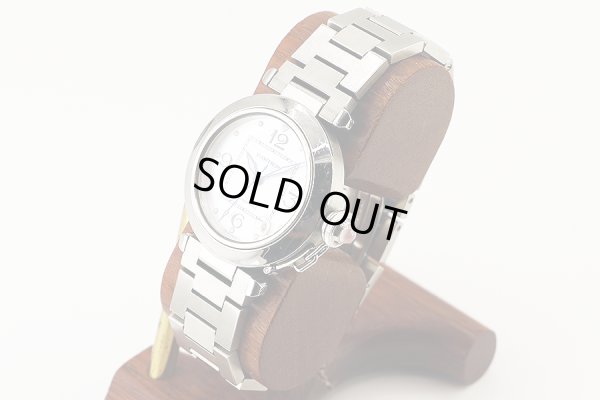 カルティエ　パシャＣ　２３２４　ピンクシェル文字盤　サイド