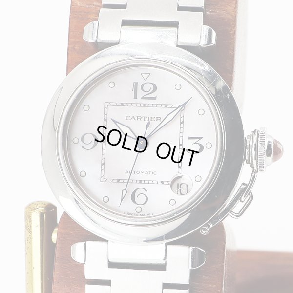 カルティエ　パシャＣ　２３２４　ピンクシェル文字盤