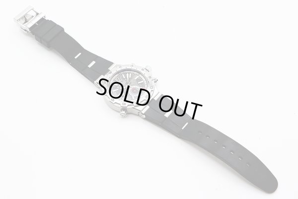 ブルガリ　ディアゴノプロ　ＤＰ４２Ｓ　ＧＭＴ　グレー文字盤　ラバーベルト状態　表面