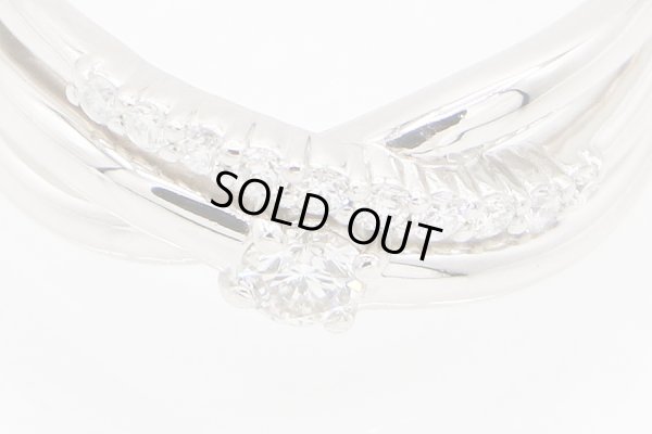 PT900 ダイアイリリング 0.136ct 0.14ct 6.30g　拡大