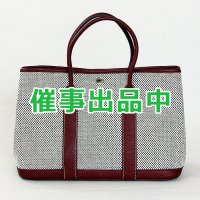 エルメス　ガーデンパーティTPM アイボリー／ダークブラウン／ルージュ