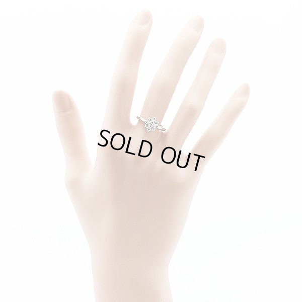 PT900 ダイアイリリング 0.05ct 0.45ct 4.30g　装着イメージ