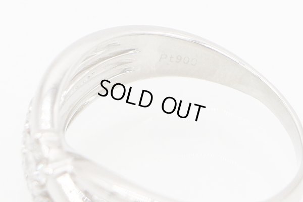 PT900 ダイアイリリング 0.136ct 0.14ct 6.30g　刻印