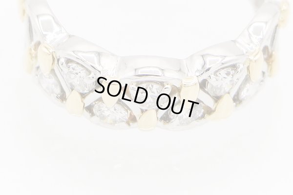 PT900/K18 ダイアイリリング 0.54ct 6.30g　拡大