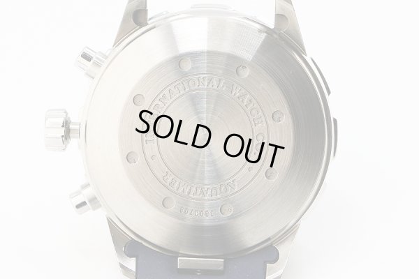 ＩＷＣ　アクアタイマー　クロノグラフ　ＩＷ３７６７１１　紺文字盤　裏面拡大