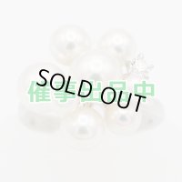 タサキ　PT900 パールダイアイリリング 0.07ct 8.60g