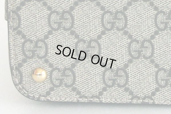 グッチ　GGスプリーム 2WAYミニショルダーバック 453177 204991 ベージュ／ピンク／レッド　底拡大