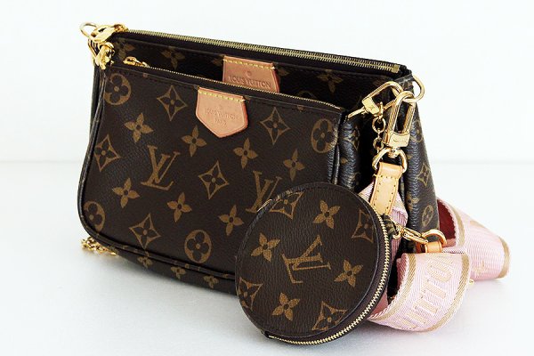 ルイ・ヴィト ン ミュルティ・ポシェット・アクセソワール M44813 ローズクレール サイド