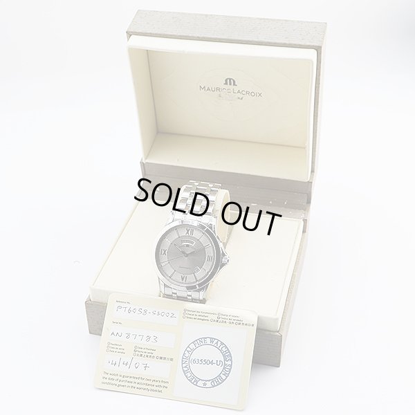 モーリス・ラクロア　ポントス　デイデイト　ＰＴ６０５８　銀文字盤　箱・保証書