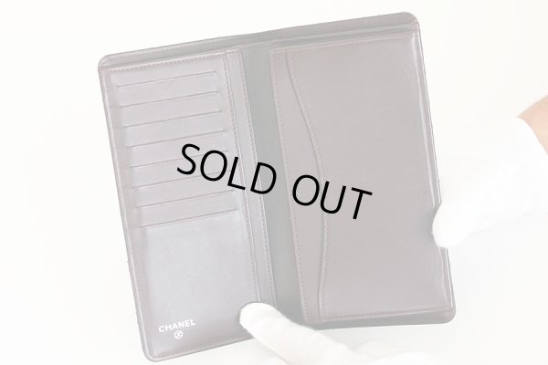 シャネル　マトラッセ ニツ折長財布 A31509 ブラック／SIV金具　中身