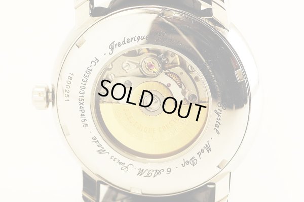 フレデリックコンスタント　クラシック　ＦＣ３０３　銀文字盤　裏面拡大