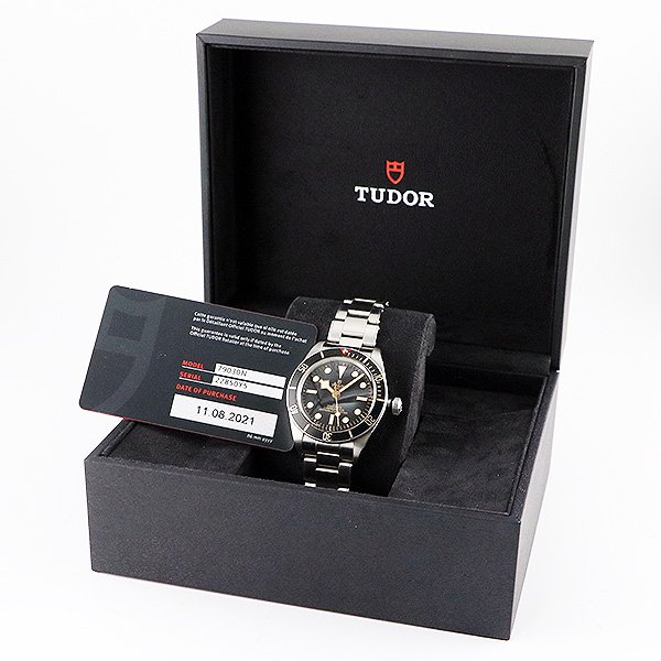 チューダー　ヘリテージ　ブラックベイ　７９０３０Ｎ　黒文字盤　黒ベゼル　箱・保証書