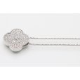 K18WG ダイアイリペンダントネックレス 1.01ct 8.80g　サイド