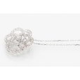 K18WG ダイアイリペンダントネックレス 0.75ct 4.30g　サイド