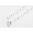 PT900/850 ダイアイリペンダントネックレス 0.410ct 2.60g　留め具外したイメージ