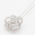 K18WG ダイアイリペンダントネックレス 0.75ct 4.30g
