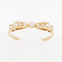 K18PG ダイアイリリング 0.10ct 1.60g