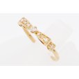 K18PG ダイアイリリング 0.10ct 1.60g　サイド