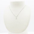 PT900/850 ダイアイリペンダントネックレス 0.410ct 2.60g　装着イメージ