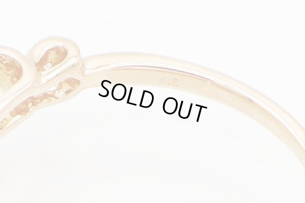 K18PG ダイアイリリング 0.10ct 1.60g　刻印(1)