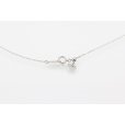 PT900/850 ダイアイリペンダントネックレス 0.410ct 2.60g　留め具