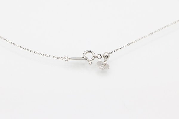 PT900/850 ダイアイリペンダントネックレス 0.410ct 2.60g　留め具
