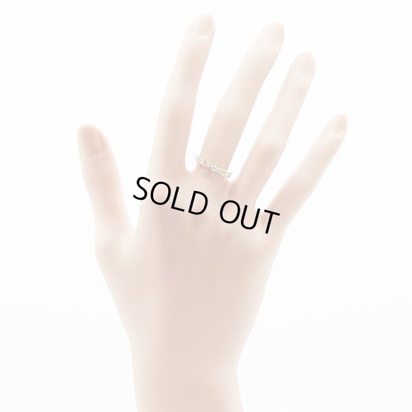 K18PG ダイアイリリング 0.10ct 1.60g　装着イメージ