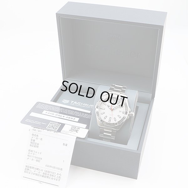 タグホイヤー　アクアレーサー　ＷＢＤ１１１１　白文字盤　箱・保証書