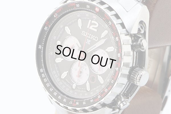 セイコー　プロスペック　スカイプロフェッショナル　ＳＢＤＬ０２５　黒文字盤　サイド拡大