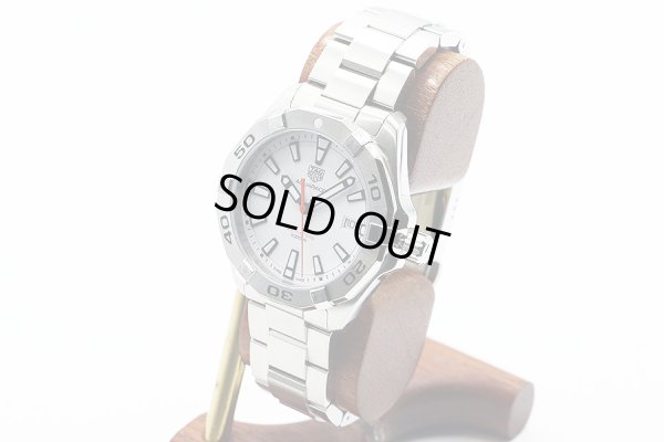タグホイヤー　アクアレーサー　ＷＢＤ１１１１　白文字盤　サイド