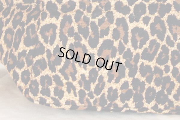 エルベシャプリエ ナイロン舟型トートM 707F パンサー レオパード ヒョウ柄 底拡大