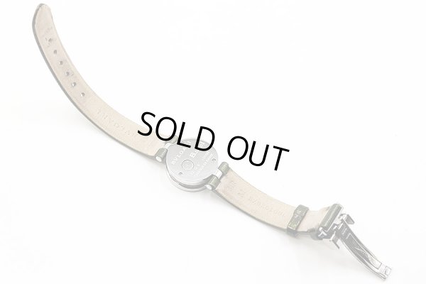 ブルガリ　ビーゼロワン　ＢＺ２２　黒文字盤　革ベルト状態　裏面