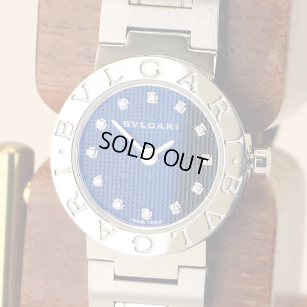 ブルガリ　ブルガリブルガリ　ＢＢ２３Ｓ　黒文字盤　１２Ｐ