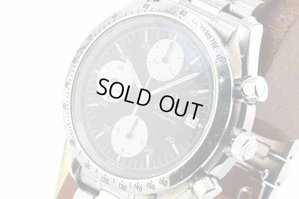 オメガ　スピードマスターデイト　３５１１．５０　黒文字盤　銀インダイアル　サイド拡大