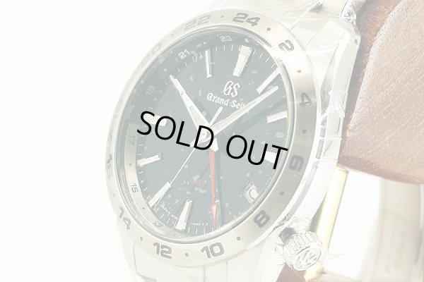 グランドセイコー　ＳＢＧＮ０２９　ＧＭＴ　９Ｆ８６－０ＡＫ０　紺文字盤　サイド拡大