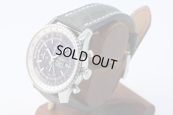 ブライトリング　ナビタイマーワールド　Ａ２４３２２　黒文字盤　サイド