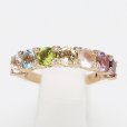 ポンテヴェキオ　K18PG マルチストーンダイアイリリング 0.08ct 4.50g